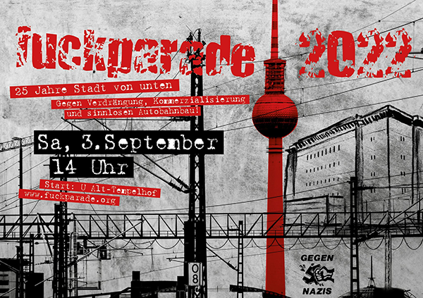 Fuckparade Flyer 2022: Vorderseite
